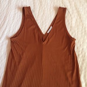 Zara burnt orange jumpsuit